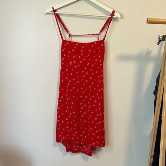 Free People Wild Child Red Printed Mini Dress - Picture 10 of 10